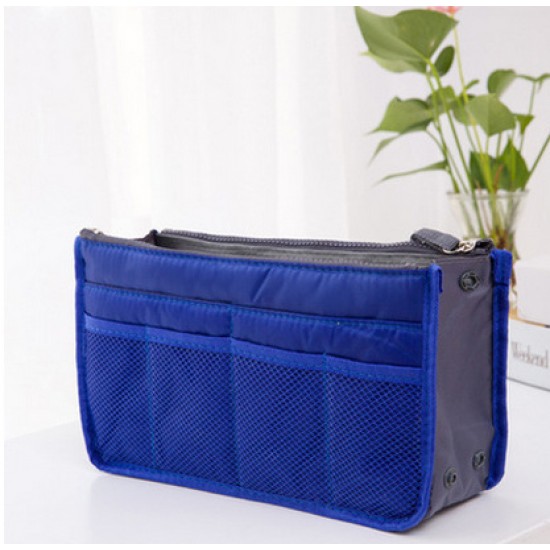 雙拉鏈包中包 化妝品收納包 海綿包 整理包