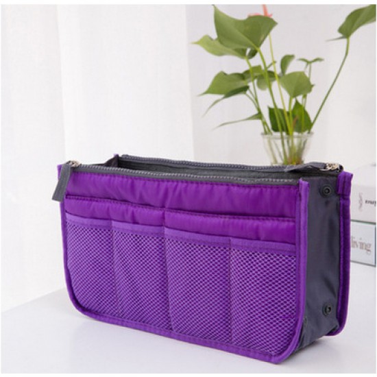 雙拉鏈包中包 化妝品收納包 海綿包 整理包