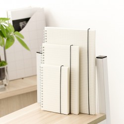 磨砂透明手帳線圈筆記本 記事本 活頁計劃本 空白筆記本