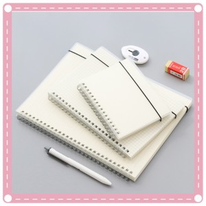 磨砂透明手帳線圈筆記本 記事本 活頁計劃本 空白筆記本