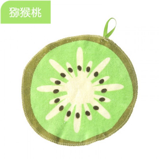 水果圖案可掛式擦手巾 廚房吸水抹布 擦手巾