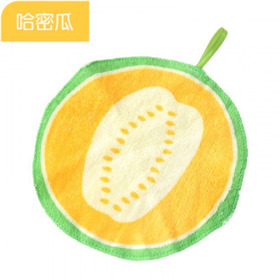 水果圖案可掛式擦手巾 廚房吸水抹布 擦手巾