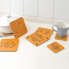 日式竹製防燙隔熱墊 桌墊 餐墊 鍋墊 杯墊