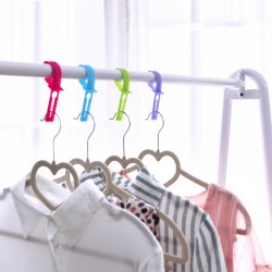 防風防滑衣架掛鉤 晾衣服固定扣 10入裝