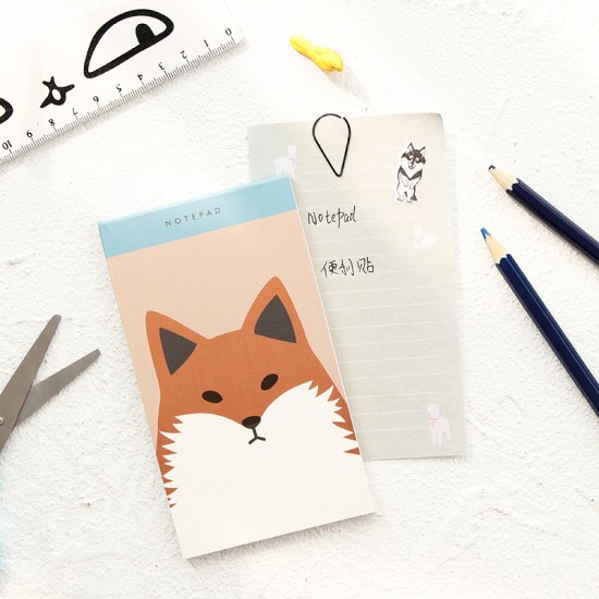 卡通動物便條紙 記事本 便條本