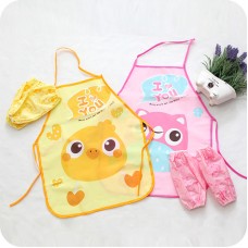 兒童圍裙袖套組 美勞用具 防髒污圍裙