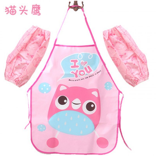 兒童圍裙袖套組 美勞用具 防髒污圍裙