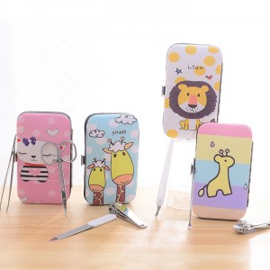 可愛圖案不銹鋼指甲刀組 外出必備美甲7件組