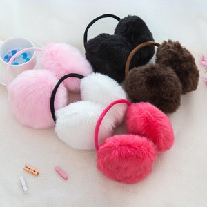純色毛絨耳罩 可愛秋冬保暖護耳套 仿兔毛保暖耳罩