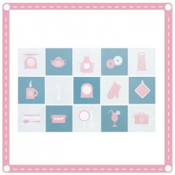 廚房防油污貼紙 自黏耐高溫 家用瓦斯爐瓷磚貼