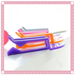 防滑垃圾袋固定夾2入裝 彩色垃圾桶夾