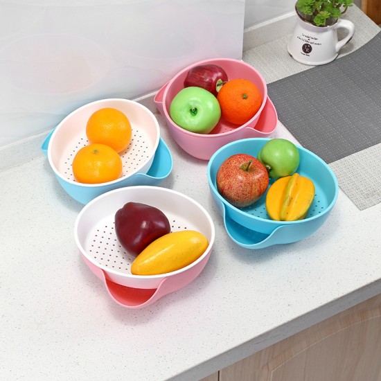 (2入)懶人可拆式雙層糖果盤 瓜子水果圓形收納盒 果盤 糖果盒