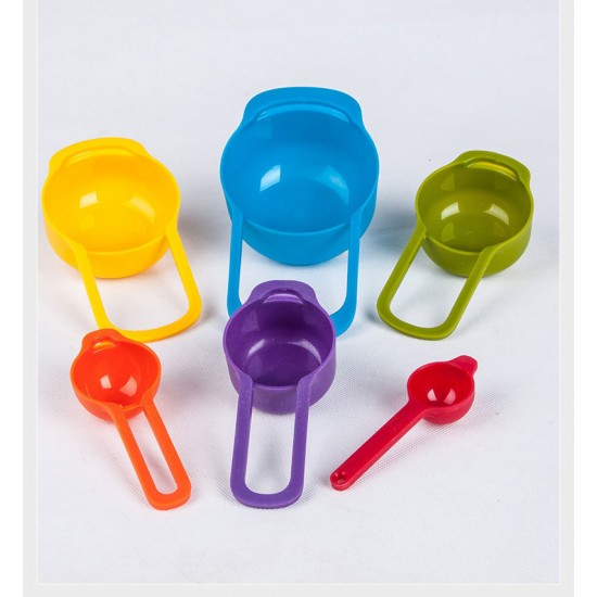 彩虹量杯6件組 烘焙必備工具 糖果色測量工具 量杯工具