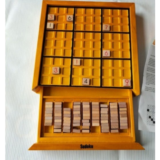 木製九宮格數獨棋益智玩具 抽屜式數獨玩具