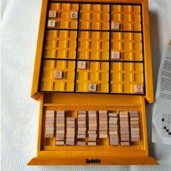 木製九宮格數獨棋益智玩具 抽屜式數獨玩具