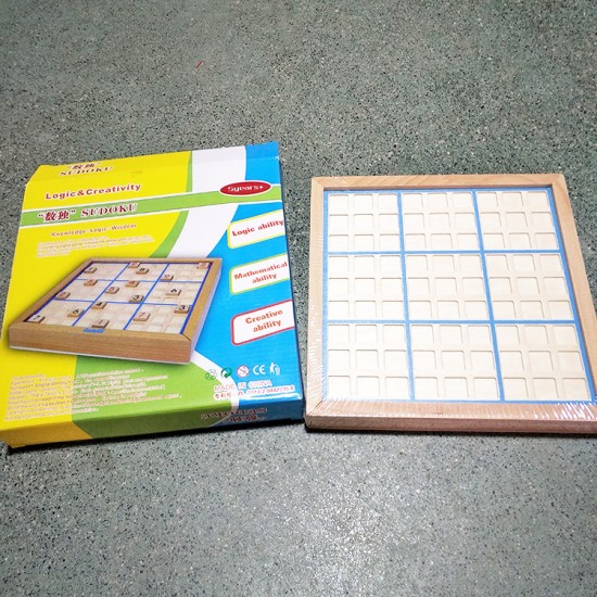 木製九宮格數獨棋益智玩具 抽屜式數獨玩具