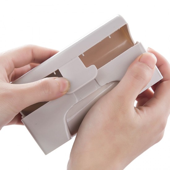 廚房壁掛式垃圾袋收納盒 抽取式垃圾袋整理盒 儲物盒