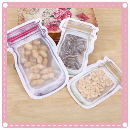 造型零食密封袋 餅乾夾鏈袋 食品保存收納袋