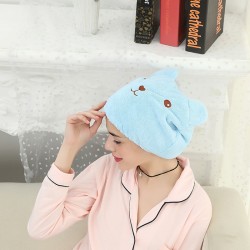 超強吸水小熊造型乾髮帽 加厚毛巾速乾浴帽