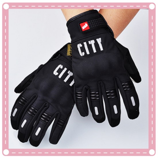 戶外越野賽車全指觸屏手套 摩托車手套 夜反光手套