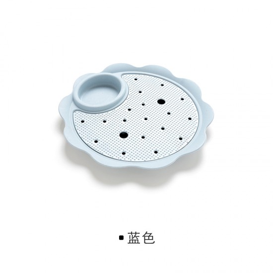 小麥雙層水餃盤 零食水果餐盤 醬醋碟