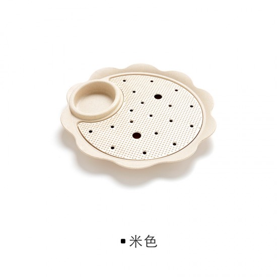 小麥雙層水餃盤 零食水果餐盤 醬醋碟