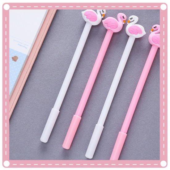 紅鶴造型中性筆 0.5mm黑色中性筆 原子筆