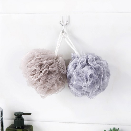 素色大號超柔軟沐浴球 大號搓澡沐浴球