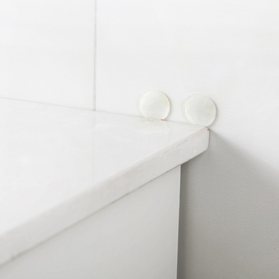 無痕超黏雙面貼70枚入 透明防水圓形貼片 圓點貼