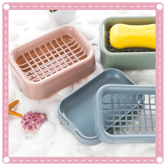 創意浴室肥皂盒 北歐雙層瀝水香皂盒 肥皂架