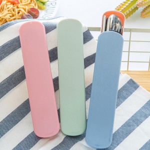 環保餐具組 不鏽鋼餐具 北歐風時尚不鏽鋼餐具三件組 戶外必備環保餐具組 環保筷組 戶外隨身餐具 環保筷組