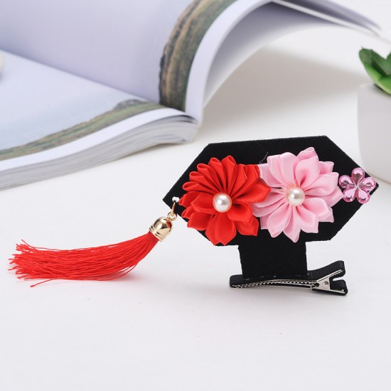 流蘇宮廷格格髮飾 創意格格帽髮夾