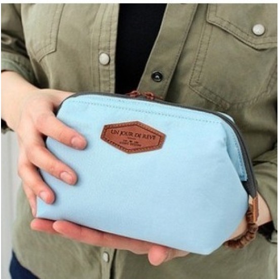 多功能時尚大口洗漱包 方便攜帶棉布化妝包