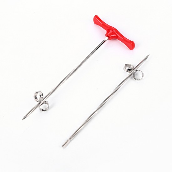 (3入)創意不鏽鋼螺旋針 蔬果麻花造型旋轉刀 裝飾擺盤必備神器