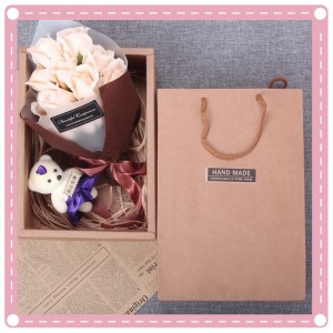 玫瑰花香皂花束小熊禮盒 玫瑰花 情人節必備 母親節必備 畢業季