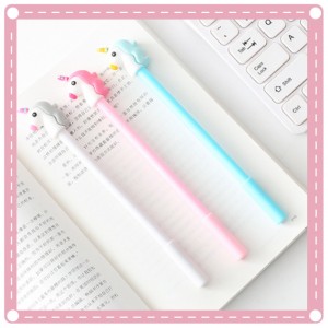 可愛獨角獸造型中性筆 0.5mm黑色中性筆