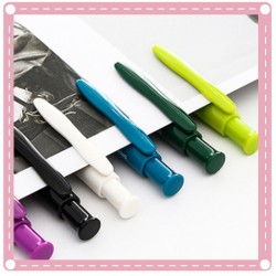 創意繽紛可愛中性筆 0.5MM黑色按壓式原子筆