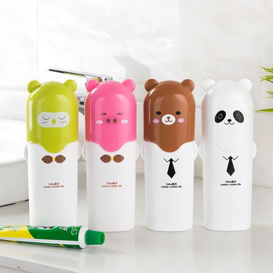 卡通旅行牙刷盒 牙刷牙膏收納盒 旅行必備密封防漏牙刷杯