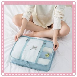 旅行行李收納7件組 旅遊必備行李箱整理袋 行李分裝袋 收納袋 旅行行李收納7件組 旅遊必備行李箱整理袋 行李分裝袋 收納袋