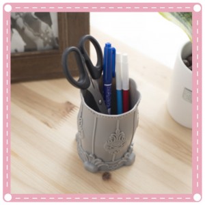 歐式化妝品收納桶 多用途桌面收納筆筒 置物桶