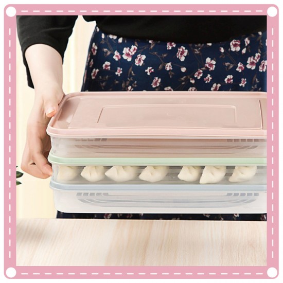 廚房食物PP保鮮盒 簡約水餃餛飩保鮮收納盒