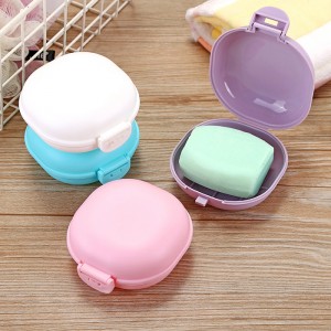 旅行必備防水肥皂盒 創意瀝水帶蓋香皂盒 浴室肥皂架