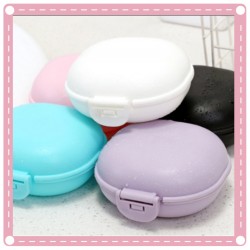 旅行必備防水肥皂盒 創意瀝水帶蓋香皂盒 浴室肥皂架