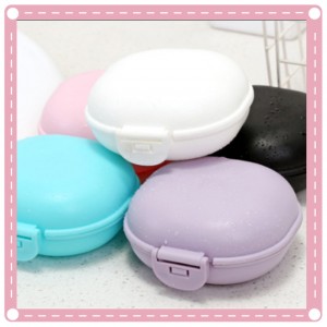 旅行必備防水肥皂盒 創意瀝水帶蓋香皂盒 浴室肥皂架