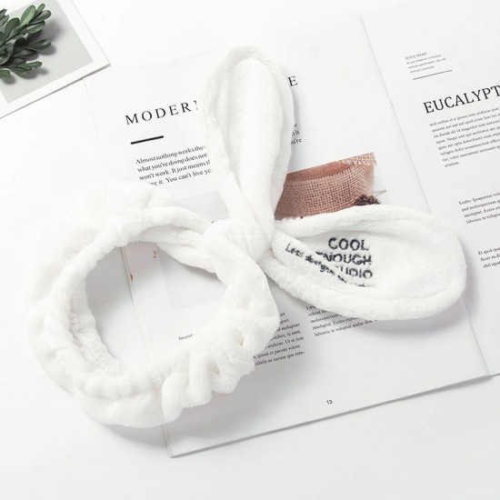 可愛兔耳朵洗臉束髮帶 卡通兔子髮帶 洗臉敷面膜必備束髮帶