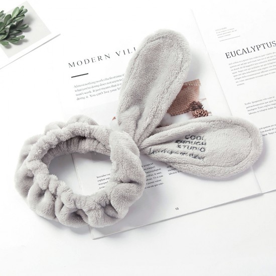 可愛兔耳朵洗臉束髮帶 卡通兔子髮帶 洗臉敷面膜必備束髮帶