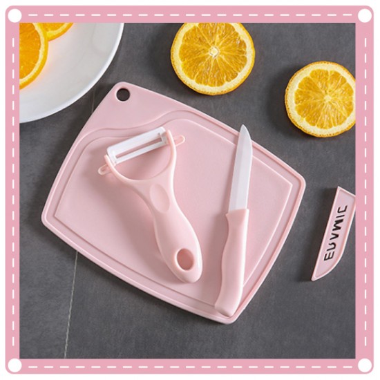 廚房必備陶瓷水果刀組 家用砧板水果刀削皮刀組合