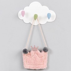 雲朵造型無痕三連掛勾 廚房浴室房間必備門後掛勾 無痕掛勾