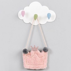 雲朵造型無痕三連掛勾 廚房浴室房間必備門後掛勾 無痕掛勾