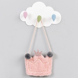 雲朵造型無痕三連掛勾 廚房浴室房間必備門後掛勾 無痕掛勾